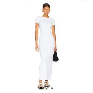 Revolve White Blair Maxi T-shirt Dress